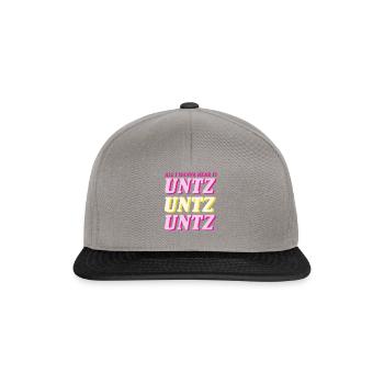 Hilarious DJ Techno Beatmaking Music Mixing - Snapback Cap - graphite/black - Front
