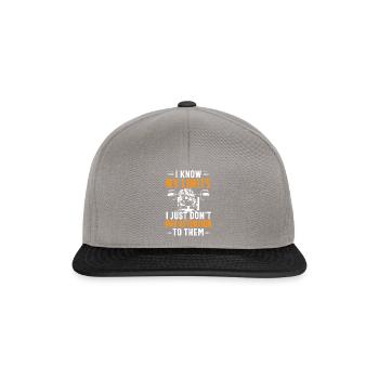fitness - Snapback Cap - Graphit/Schwarz - Vorne