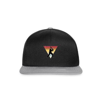 Humorvoller Gameday Athlete Player Surrey Pitch - Snapback Cap - Schwarz/Grau - Vorne