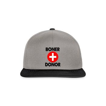Boner Donor Men's Fraternity - Snapback Cap - graphite/black - Front