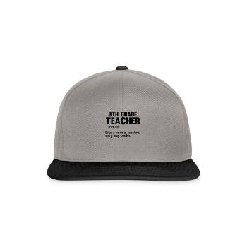 Instructeur humoristique Professeur Éducateur Tuteur - Casquette snapback - gris graphite/noir - Devant