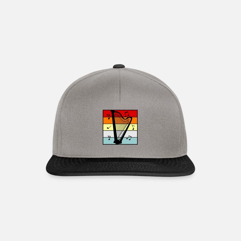 Harfe - Snapback Cap - Graphit/Schwarz