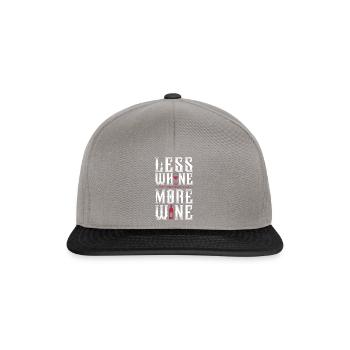 Sommelier Wine Drinking Tasting - Snapback Cap - Graphit/Schwarz - Vorne