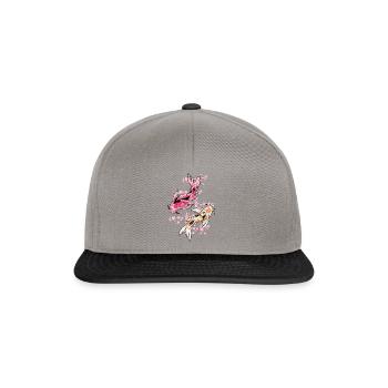 Hilarant Poisson d’étang du Japon Poisson rouge Chagoi Poisson-chat - Casquette snapback - gris graphite/noir - Devant