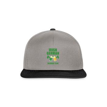 Humour irlandais allemand boire St Patrick Day - Casquette snapback - gris graphite/noir - Devant