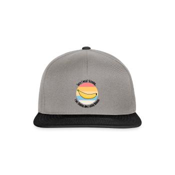 Eating Bananas Exotic Healthy Fruits - Snapback Cap - graphite/black - Front