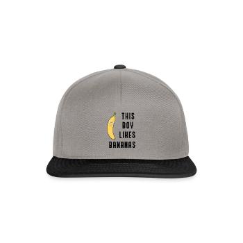 This Boy Likes Bananas Exotic Fruits - Snapback Cap - graphite/black - Front