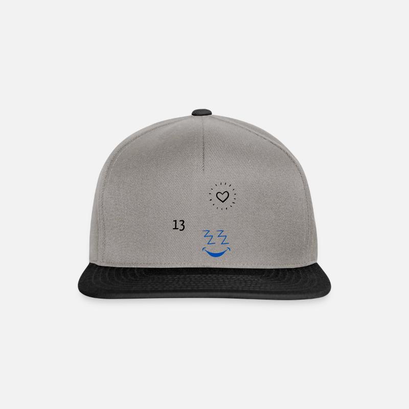 Sonnengesicht - Snapback Cap - Graphit/Schwarz