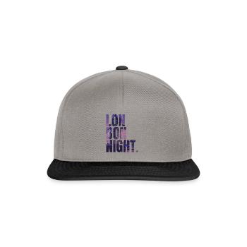 City Love - London Night Life - Snapback Cap - Graphit/Schwarz - Vorne