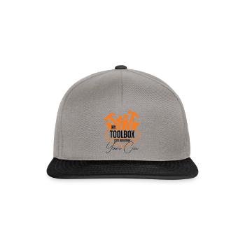 Hilarant Ma boîte à outils coûte plus cher que votre voiture - Casquette snapback - gris graphite/noir - Devant