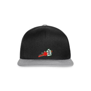 Weihnachten Schwangerschaft Verkünden Ideen - Snapback Cap - Schwarz/Grau - Vorne