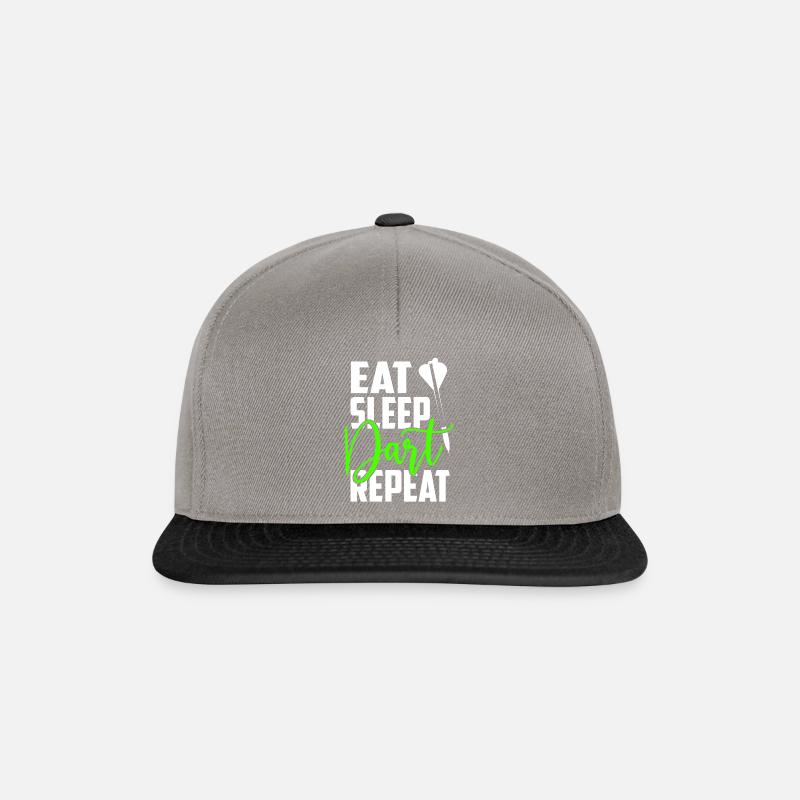 Eat Sleep Dart Repeat - Snapback Cap - Graphit/Schwarz