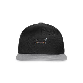 Cadeau de l’astronaute Planet Hutsche - Casquette snapback - noir/gris - Devant