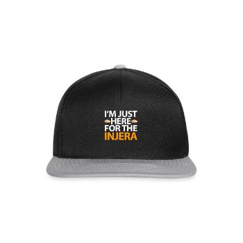 Pain traditionnel éthiopien-érythréen Injera - Casquette snapback - noir/gris - Devant