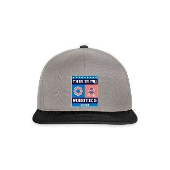 Ingénierie robotique Génie mécanique des robots - Casquette snapback - gris graphite/noir - Devant