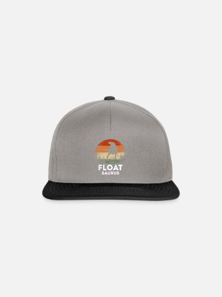 Float Saurus Shirt Geschenk Onewheel - Snapback Cap - Graphit/Schwarz