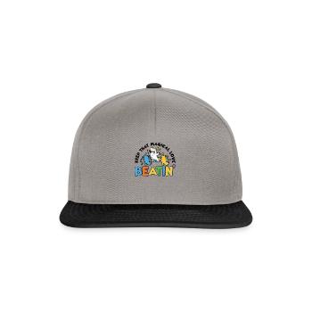 Rainbow Animal Singing Playing Unicorn Lover - Snapback Cap - graphite/black - Front