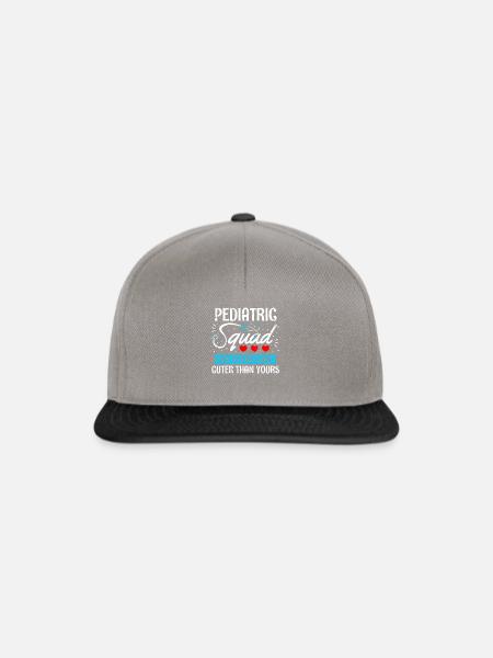 Kinderkrankenschwester Squad Shirt - Snapback Cap - Graphit/Schwarz
