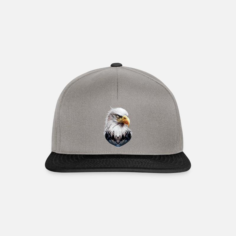 ShirtEagle - Snapback Cap - Graphit/Schwarz