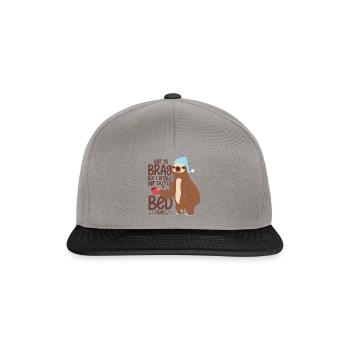 Novelty Not To Brag But Totally Out Of Bed Today - Snapback Cap - graphite/black - Front