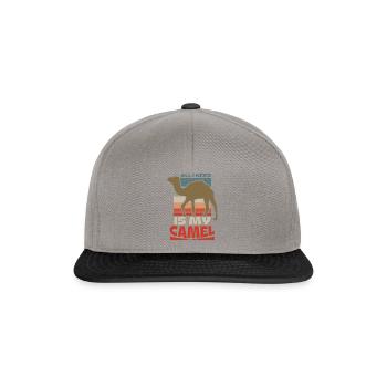 Tout ce dont j’ai besoin, c’est de mon chameau - Casquette snapback - gris graphite/noir - Devant