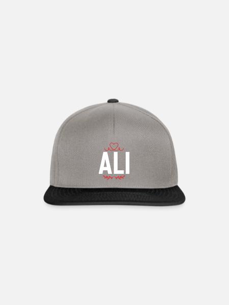 Ali - Snapback Cap - Graphit/Schwarz