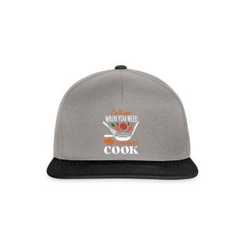 Chef Chef Chefs Kitchen Funny saying - Snapback Cap - graphite/black - Front