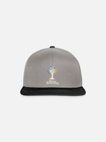 Blindess Awareness - Snapback Cap - Graphit/Schwarz