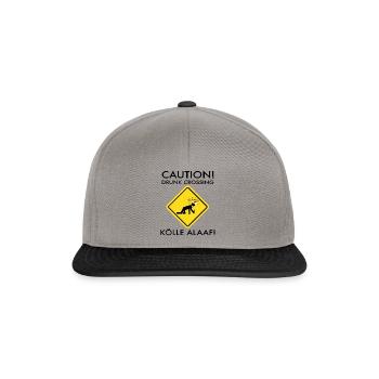 Carnival Costume Kölle Alaaf Cologne Caution Drunk - Snapback Cap - graphite/black - Front