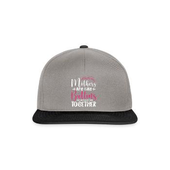 Mütter halten alles zusammen Lustiger Spruch - Snapback Cap - Graphit/Schwarz - Vorne