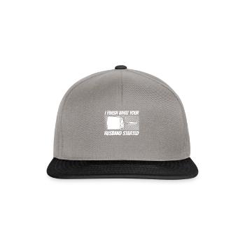Maler Lackierer Lustig - Snapback Cap - Graphit/Schwarz - Vorne