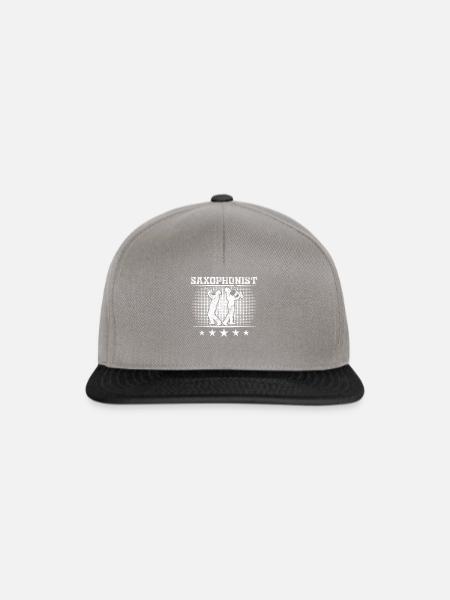 Saxophonist - Snapback Cap - Graphit/Schwarz