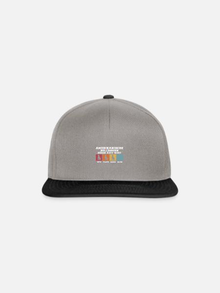 Amerikanische Bulldoggen hören aufs Wort - Snapback Cap - Graphit/Schwarz