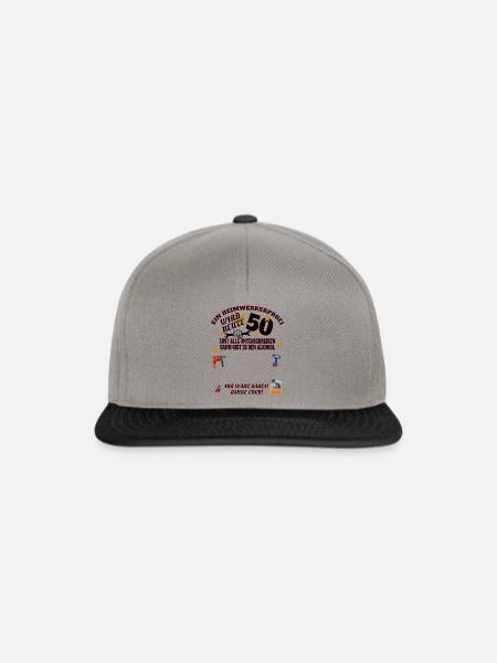 Heimwerker Geschenkidee Handwerker - Snapback Cap - Graphit/Schwarz