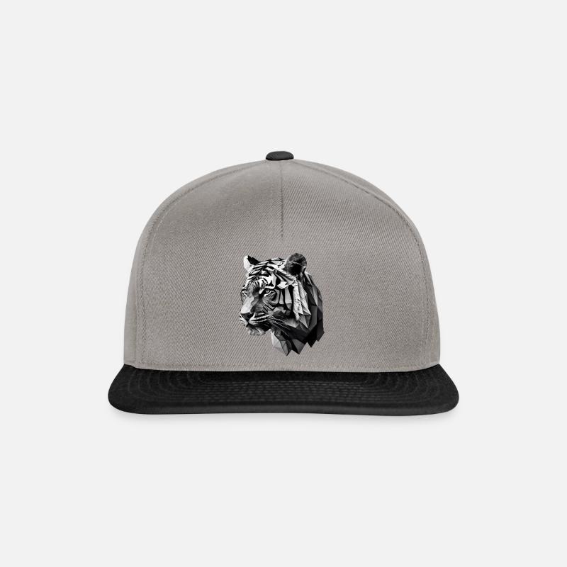 TIGER - Snapback Cap - Graphit/Schwarz
