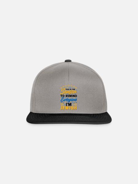 Hanukkah - Snapback Cap - Graphit/Schwarz