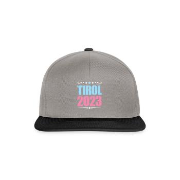 Tyrol 2023 - Casquette snapback - gris graphite/noir - Devant