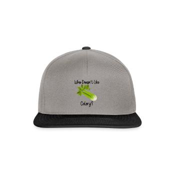 Citation ironique sur le céleri : Des légumes qui - Casquette snapback - gris graphite/noir - Devant
