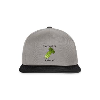 Qui aime les légumes au céleri et les aliments - Casquette snapback - gris graphite/noir - Devant