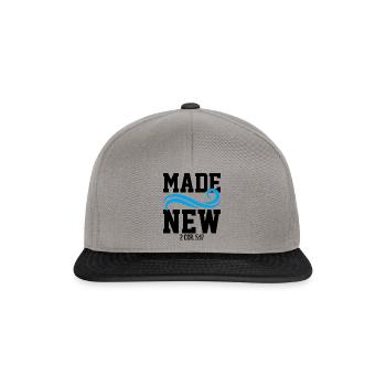 Inspirierende Erklärungen erneuerter Christen - Snapback Cap - Graphit/Schwarz - Vorne