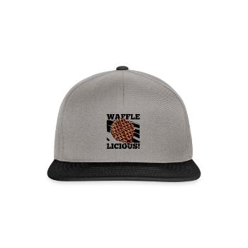 Chef culinaire amateur de crêpes aux gaufres - Casquette snapback - gris graphite/noir - Devant