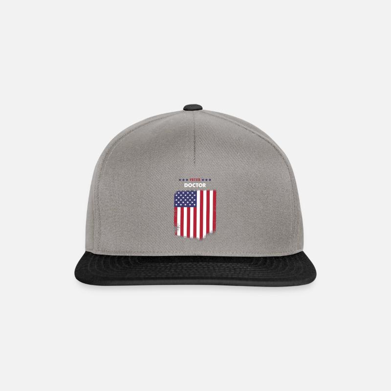 Wähler Arzt - Snapback Cap - Graphit/Schwarz