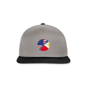 Funny American Filipinos Sarcastic Filipino Women - Snapback Cap - graphite/black - Front
