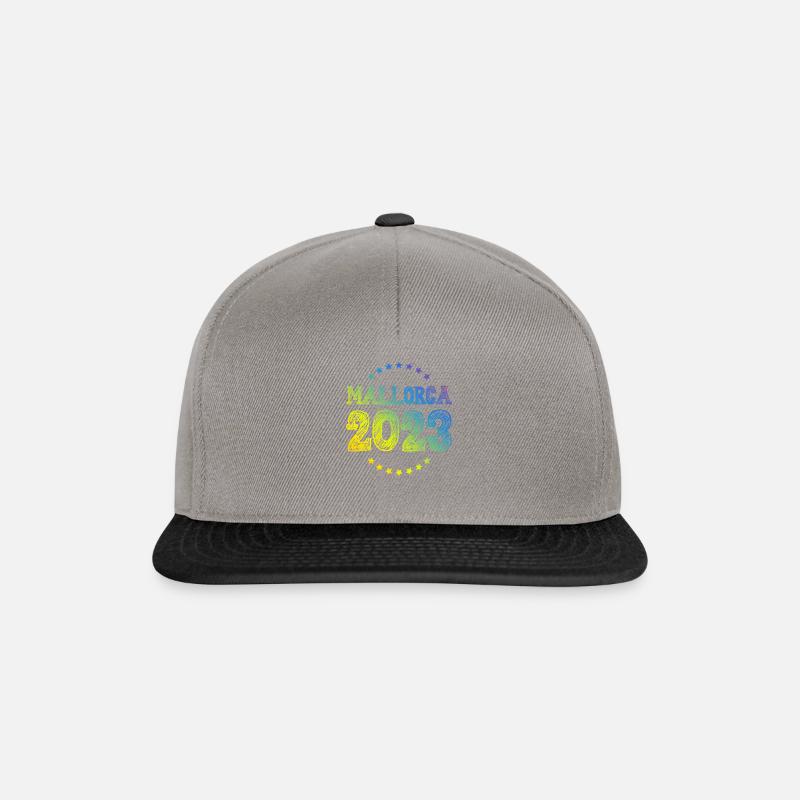 Mallorca 2023 - Snapback Cap - grafitgrå/sort