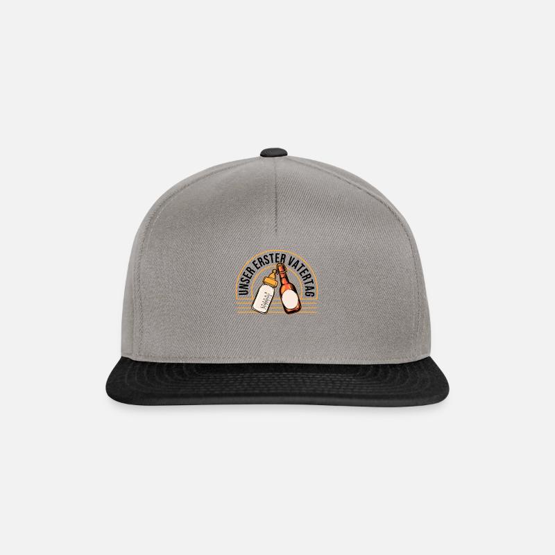 Prost Auf Den Ersten Vatertag mit Bier und - Snapback Cap - Graphit/Schwarz