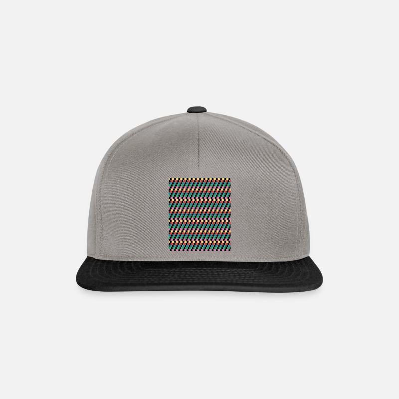 Rhombus pattern design - Snapback Cap - graphite/black