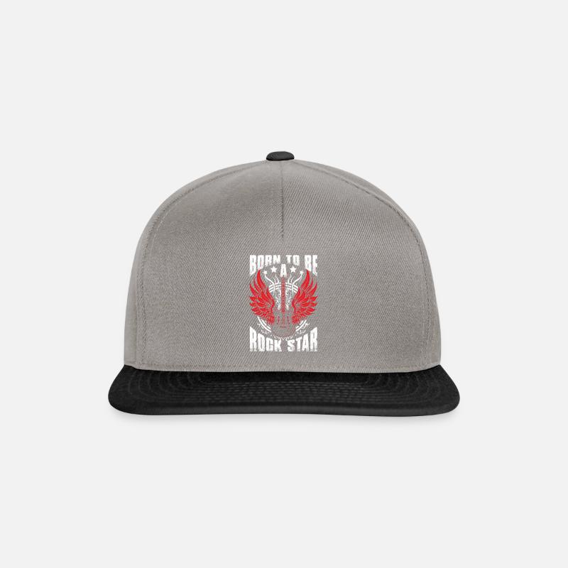 Born To Be A Rock Star - Snapback Cap - graphite/black