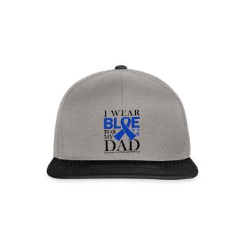 Ich Trage Blau Für Meinen Vater - Bewusstsein Für - Snapback Cap - Graphit/Schwarz - Vorne