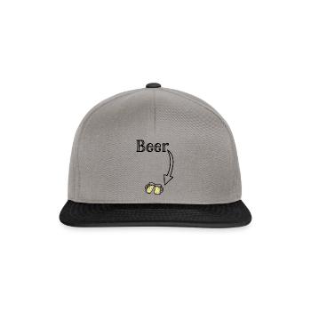 Humorous Drinks Crafting Brewery Illustration - Snapback Cap - graphite/black - Front