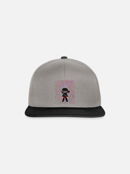 Ninja Dots - Snapback Cap - Graphit/Schwarz
